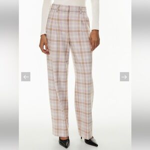 Wilfred Effortless Plaid Pants - Size 6